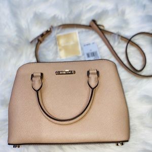 NEW! Michael Kors Savannah Blush Satchel